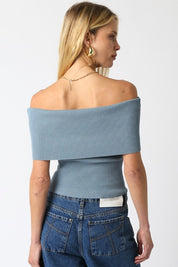 Dusty Blue Veena Top