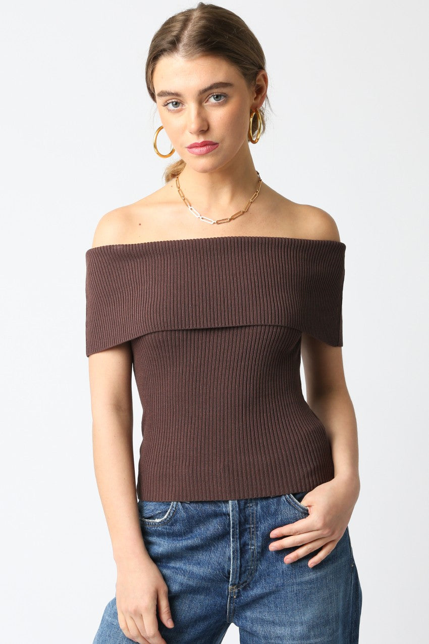 Brown Veena Top