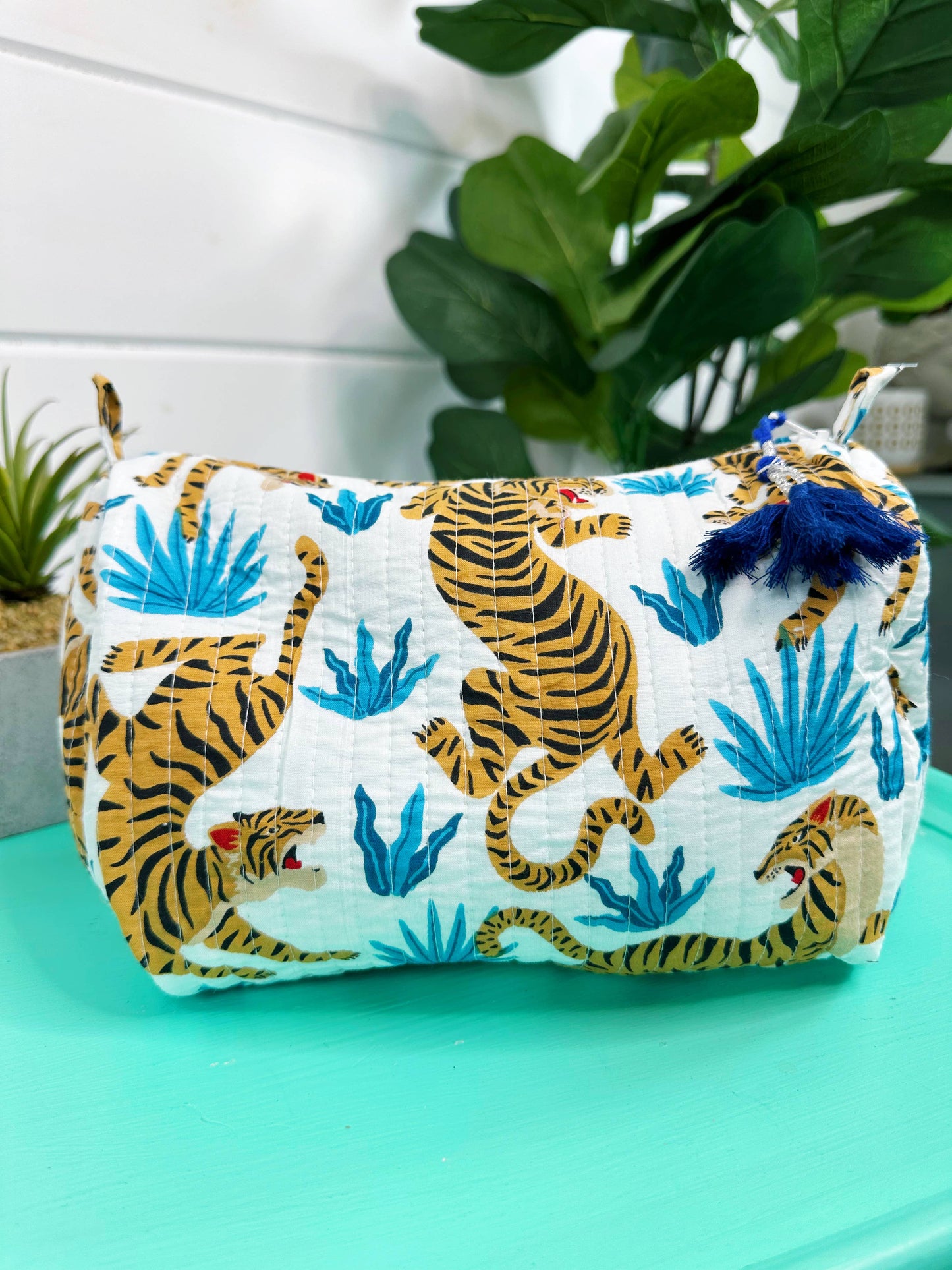 White Tiger Makeup Bag