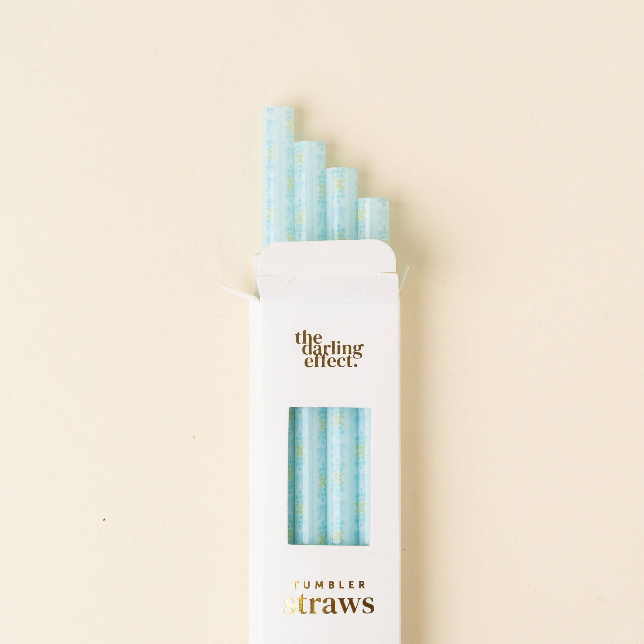 Blue Tumbler Straw Set