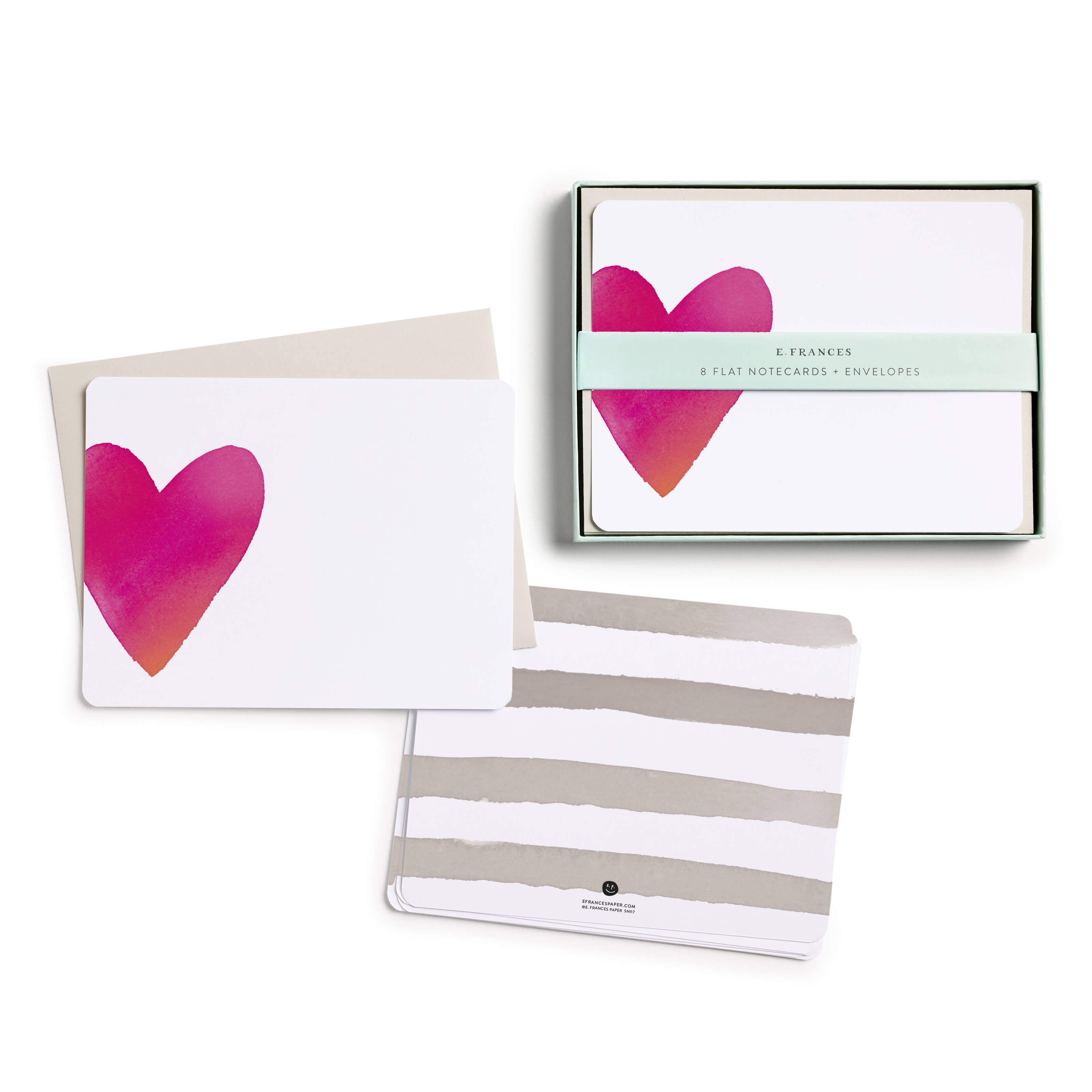 Big Heart Flat Note Set