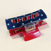 Navy Flag Claw Clip