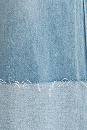 High Waisted Wide Leg Cuff Jeans