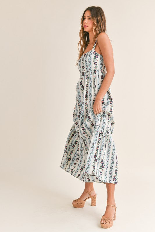 Floral Print Maxi Dress