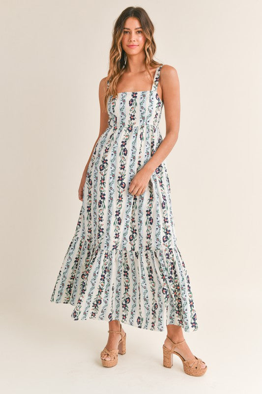 Floral Print Maxi Dress