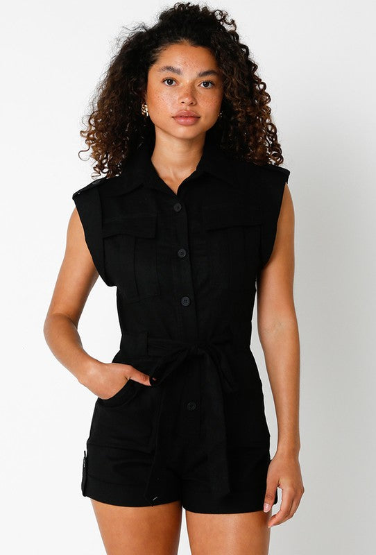 Black Juno Romper