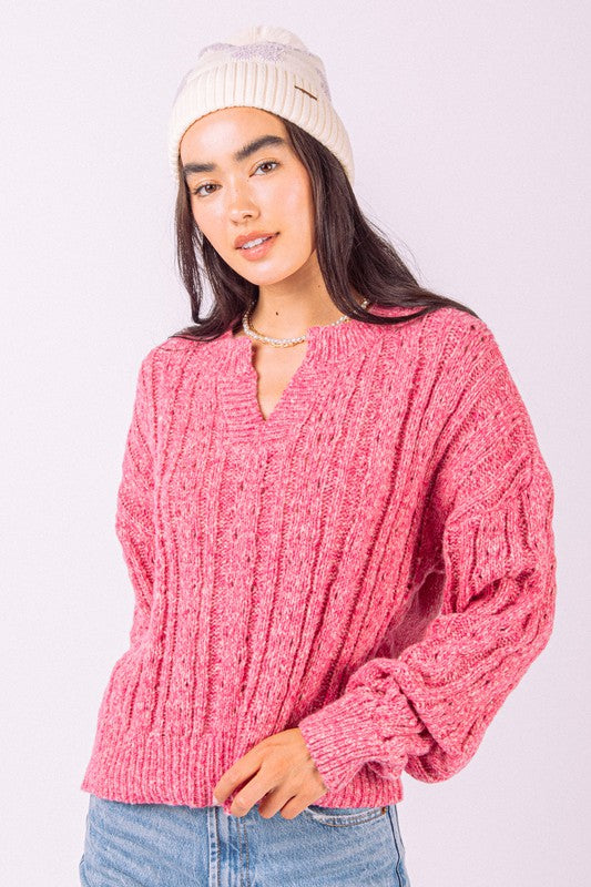 Celia Pink Sweater - RTS