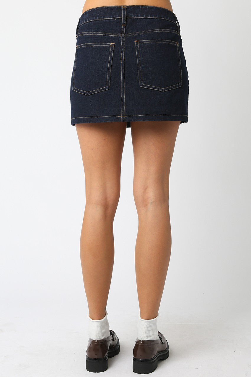 Jamie Dark Denim Skirt