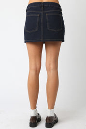 Jamie Dark Denim Skirt