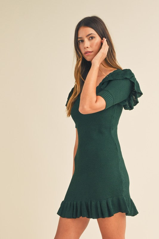 Nancy Green Ruffle Dress - RTS