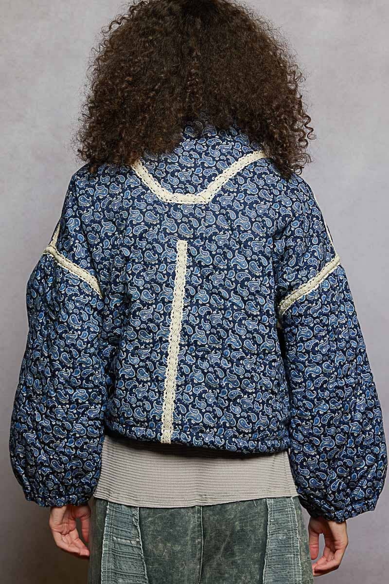 Blue Paisley Reversible Jacket