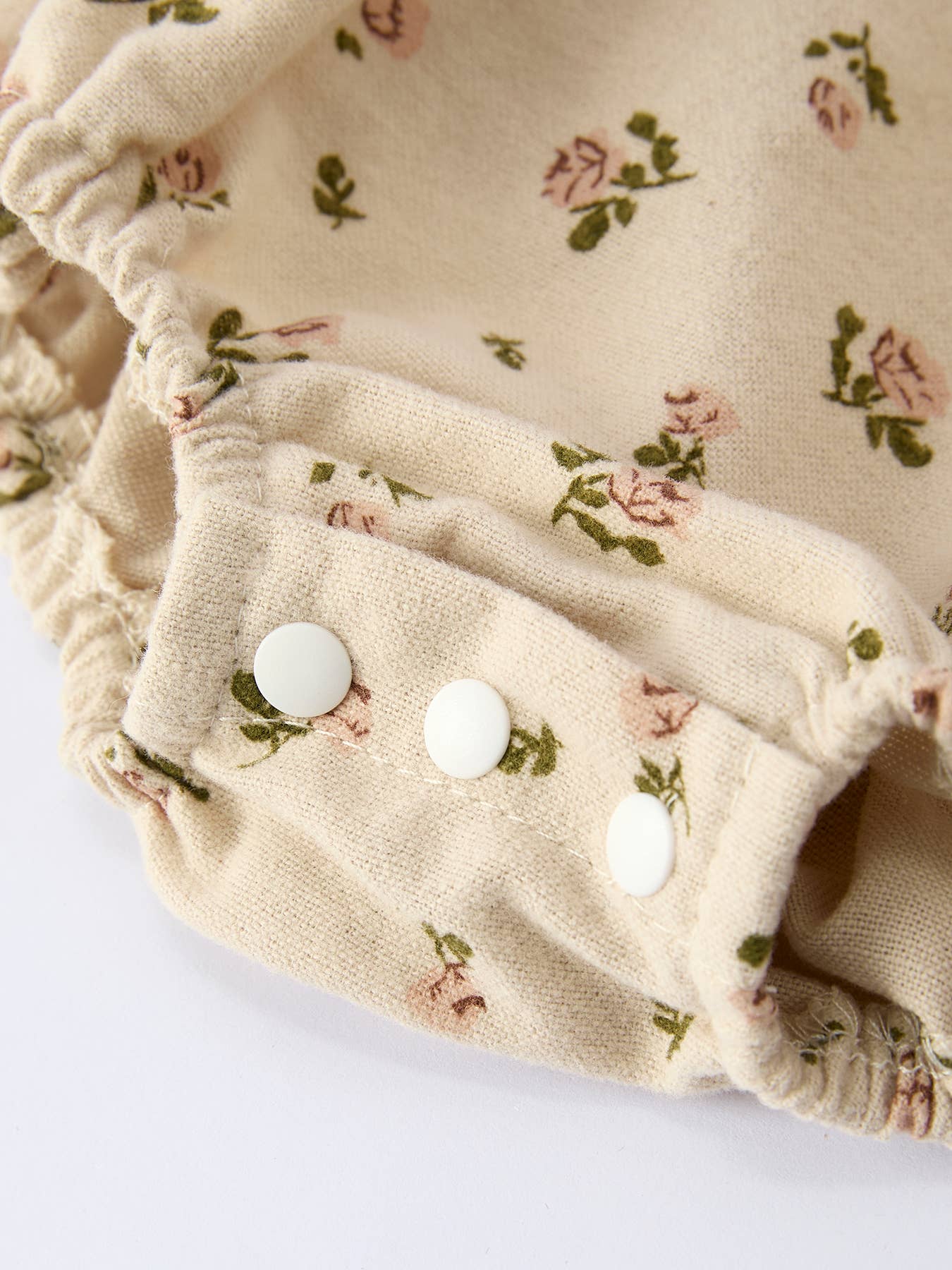 Apricot Floral Romper — view 4