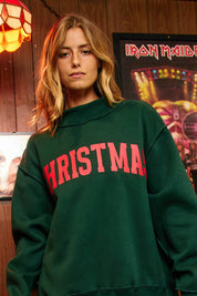 Christmas & Merry REVERSIBLE Mockneck