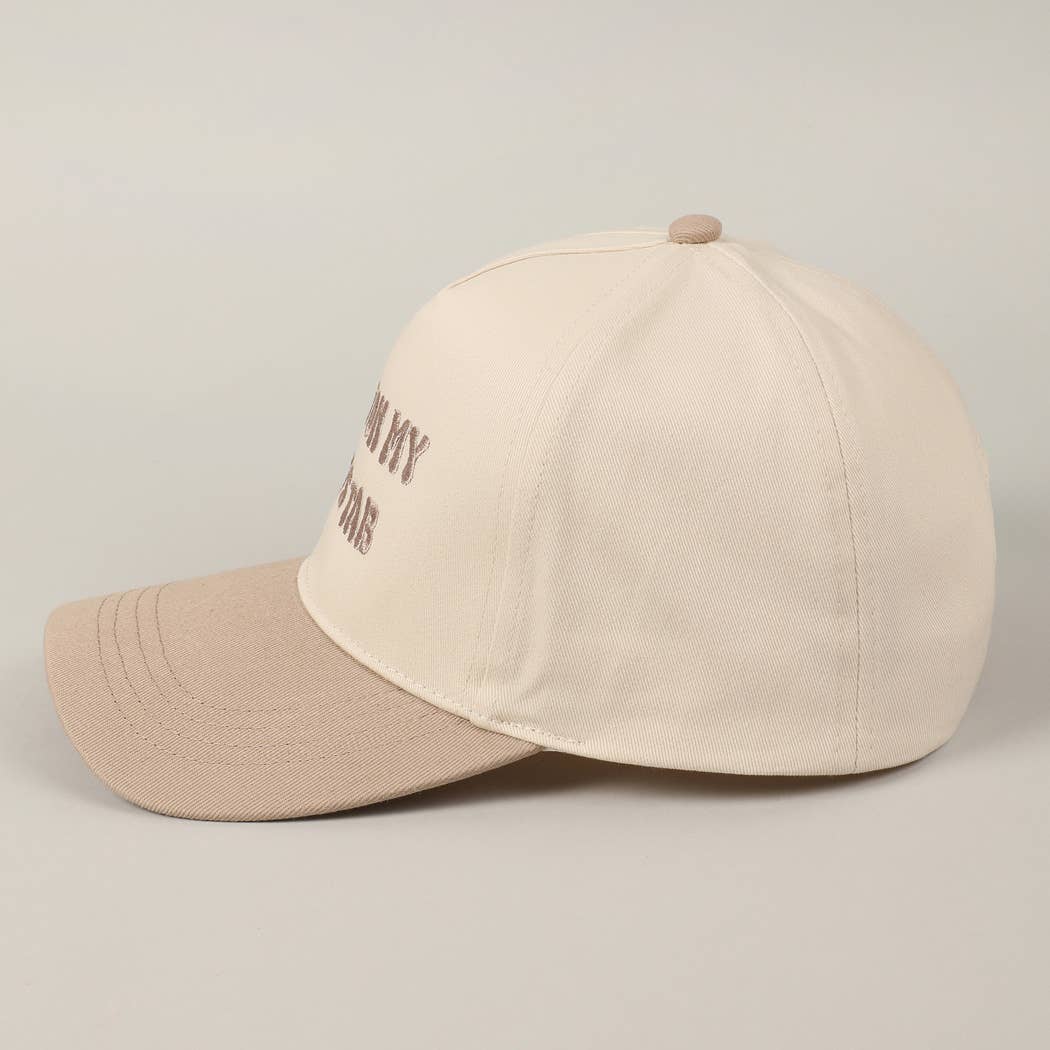 Beige Put It On My Dad's Tab Hat