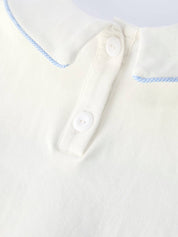 Blue Smocked Christ Toddler Boys Set