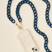 Navy Crossbody Phone Chain
