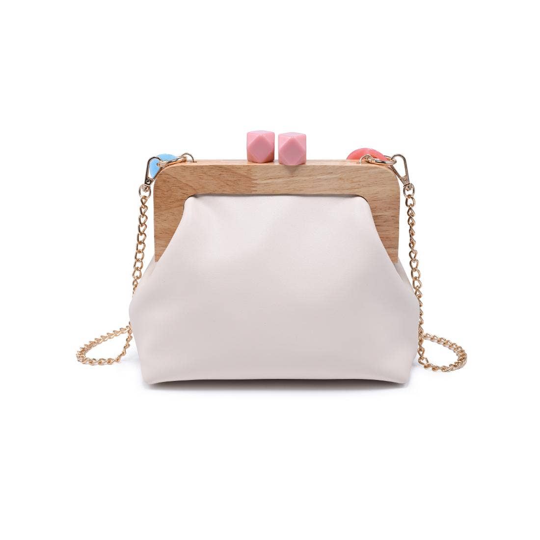 Cream Talullah Cameo Evening Bag