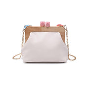 Cream Talullah Cameo Evening Bag