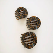 Flat Circle Hair Clip | Large | Tortoise