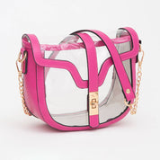 Clear Transparent Saddle Bag
: Gold