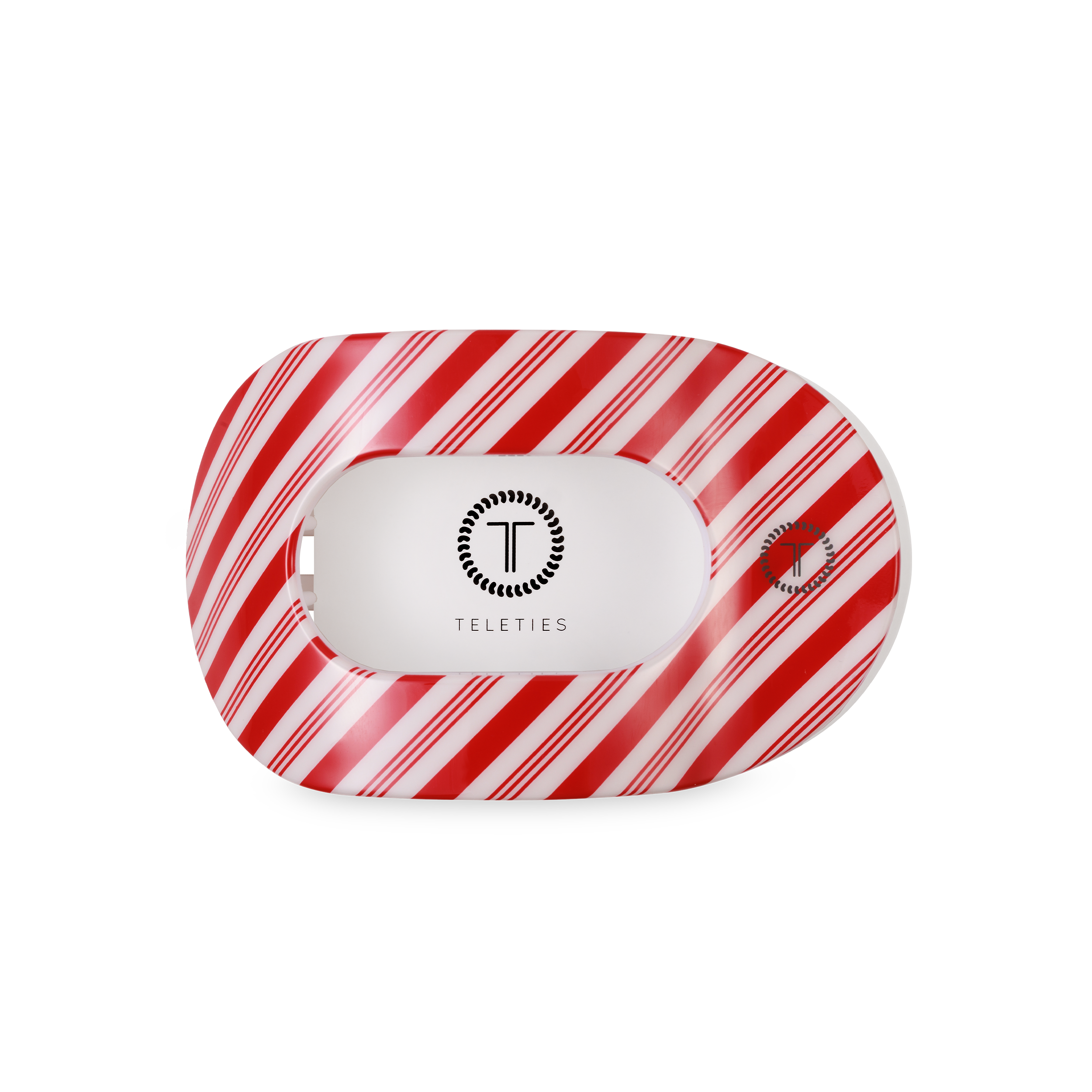 Candy Cane Med. Round Flat Clip