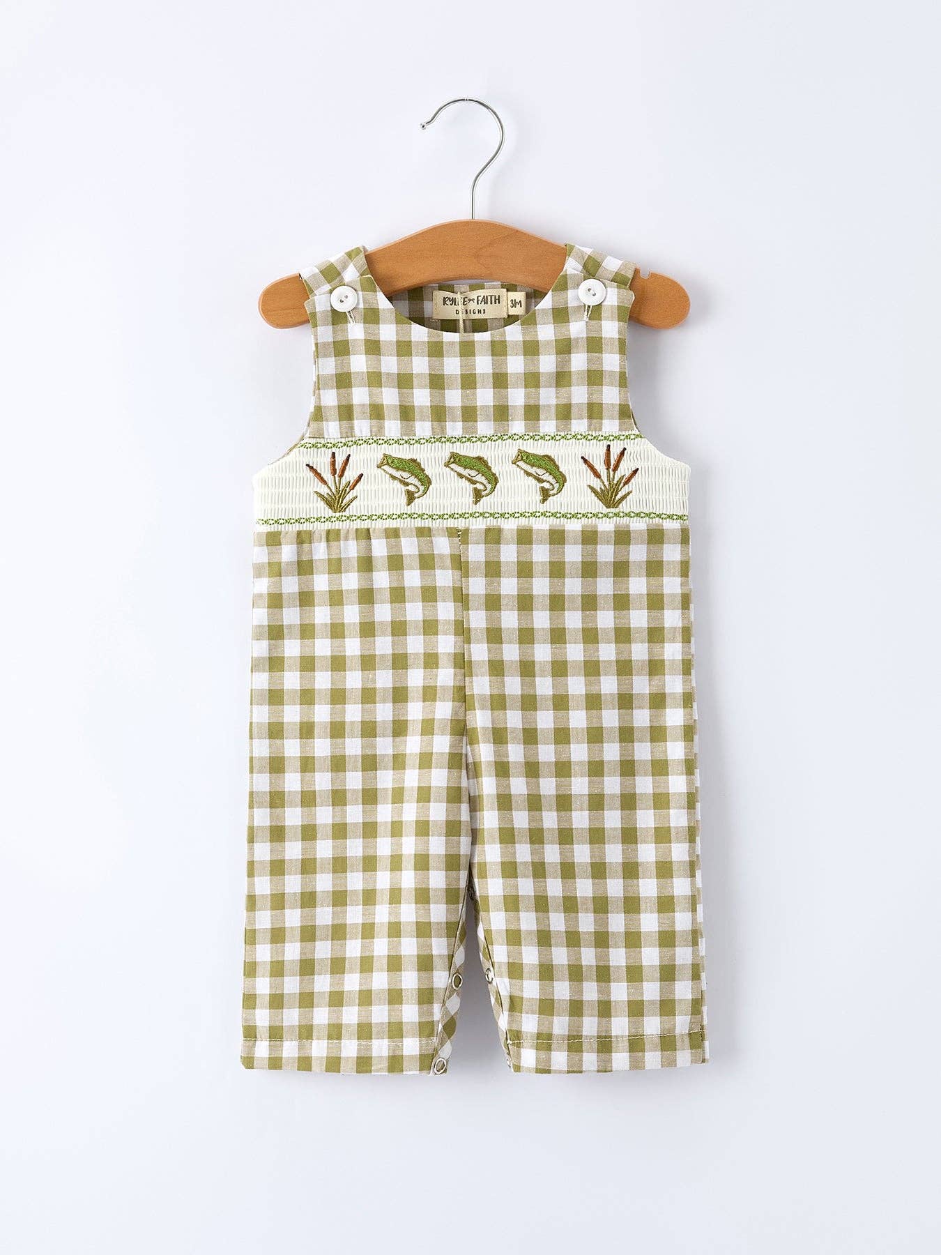 Green Fish Baby Boy Romper