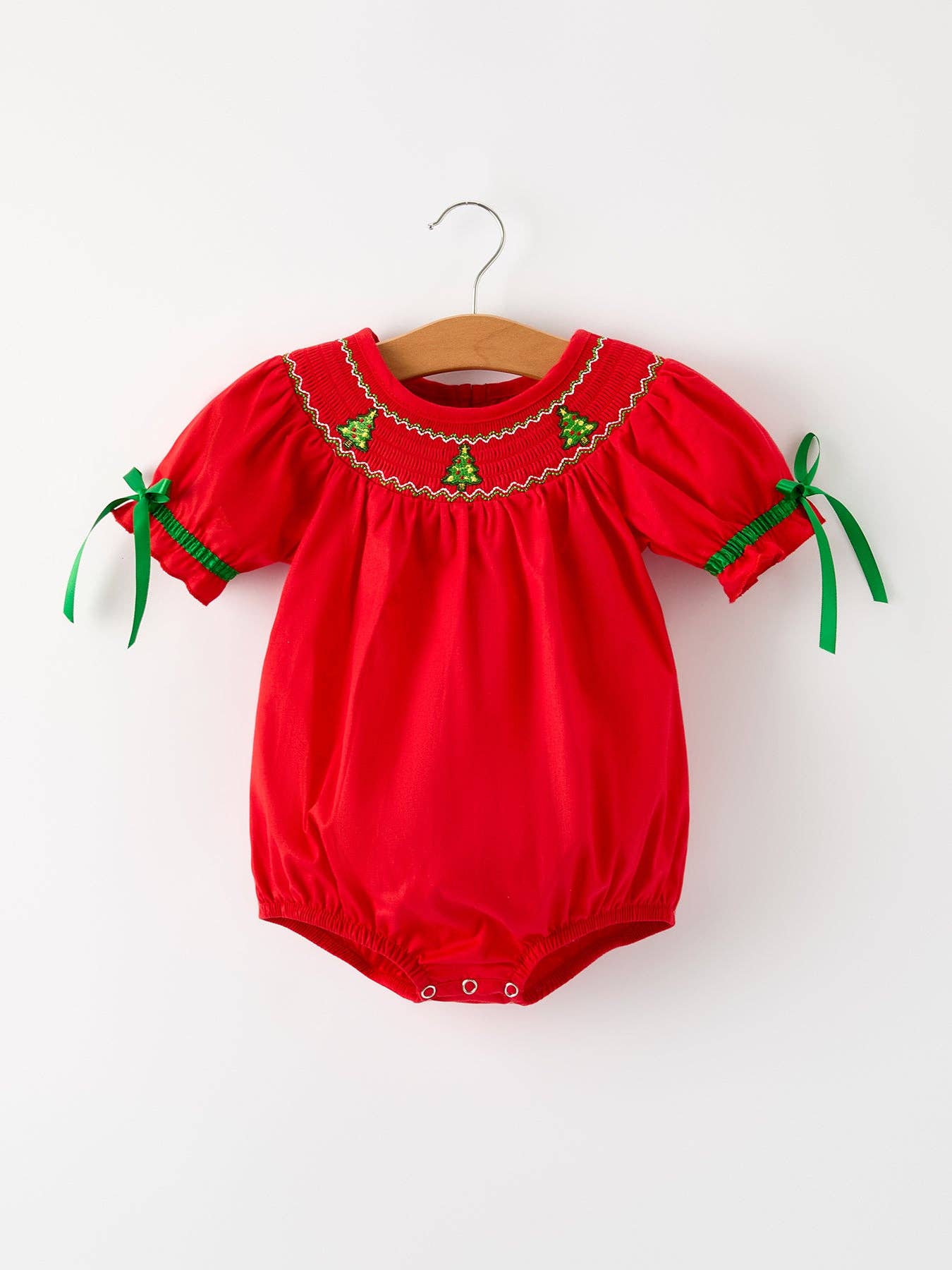 Red Christmas Baby Romper