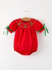 Red Christmas Baby Romper