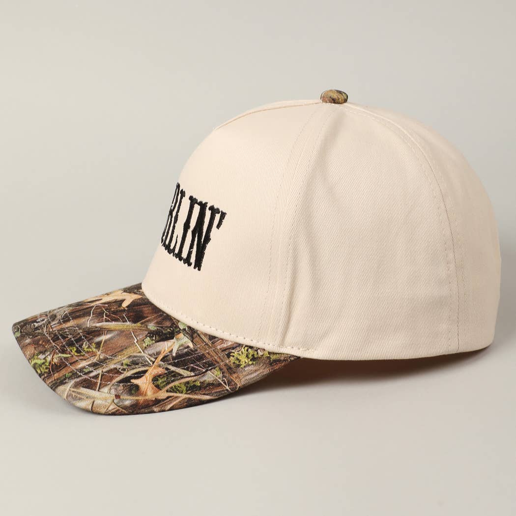 Camo DARLIN' Embroidery Trucker Hat