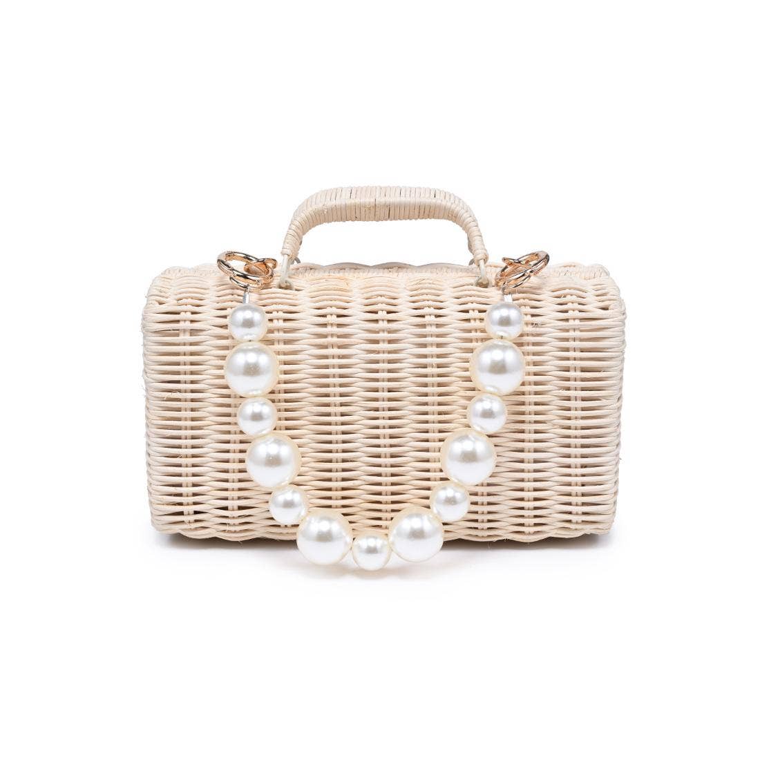 Cream Everly Evening Bag
