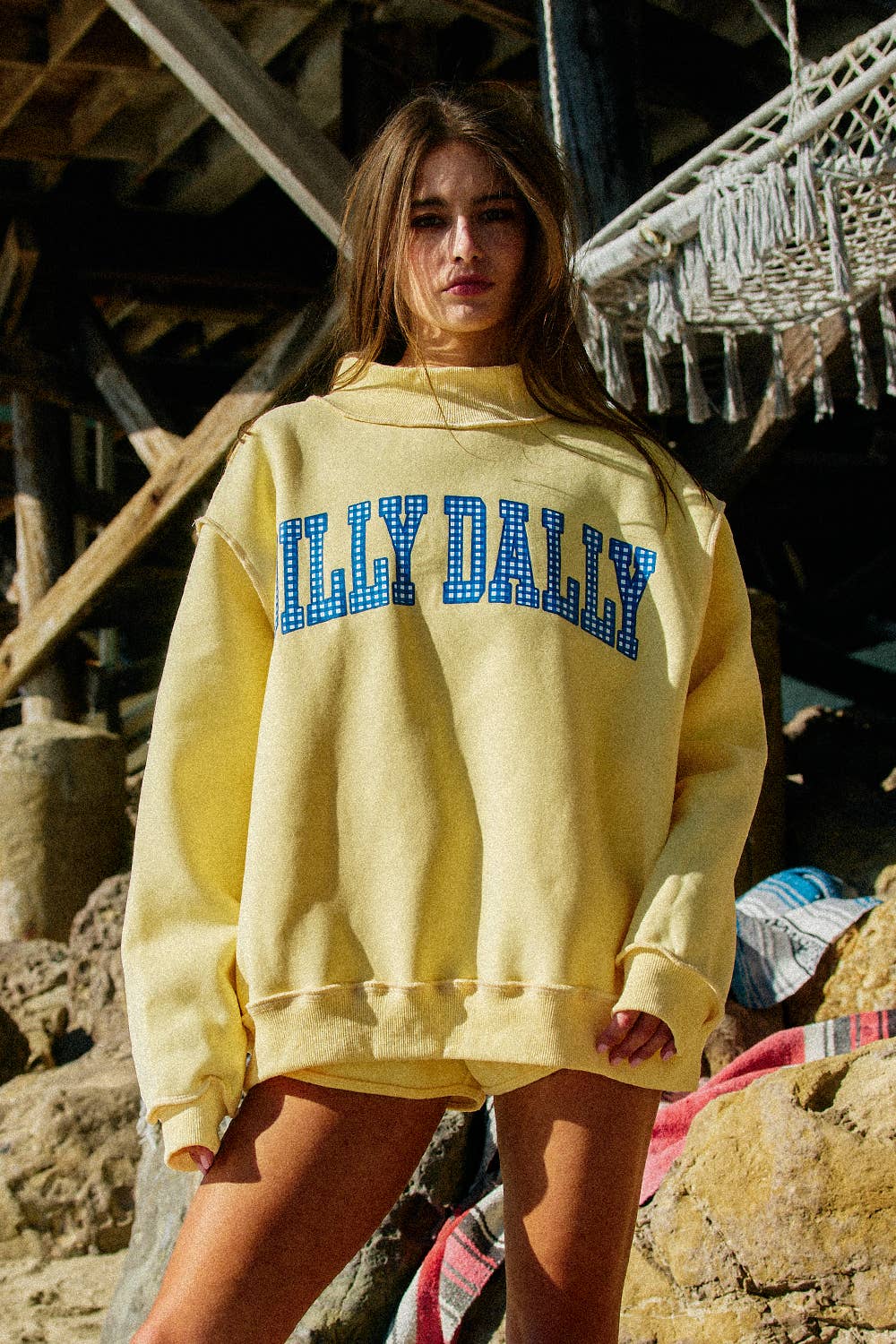 Dilly Dally/Lolly Gag Reversible Mockneck