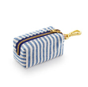 Lake Blue Stripe Poop Bag Dispenser