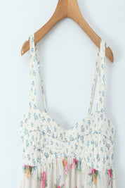 Floral Print Sleeveless Mini Dress