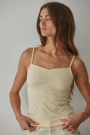 Yellow V-Neck Cami Top