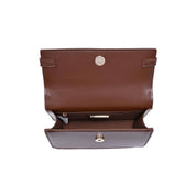 Brown Belted Top Handle Crossbody
