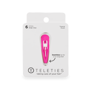 Snap Clip | 6 Count | Tropical Punch — snap clip with a secure click closure and lightweight and hair-friendly