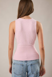 Light Pink Pointelle Top