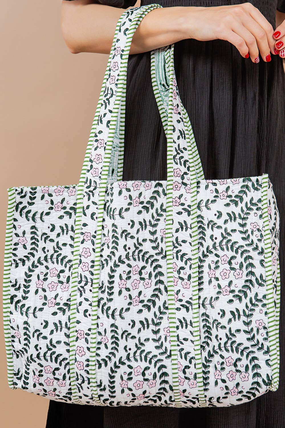 Cabana Quilted Tote Bag