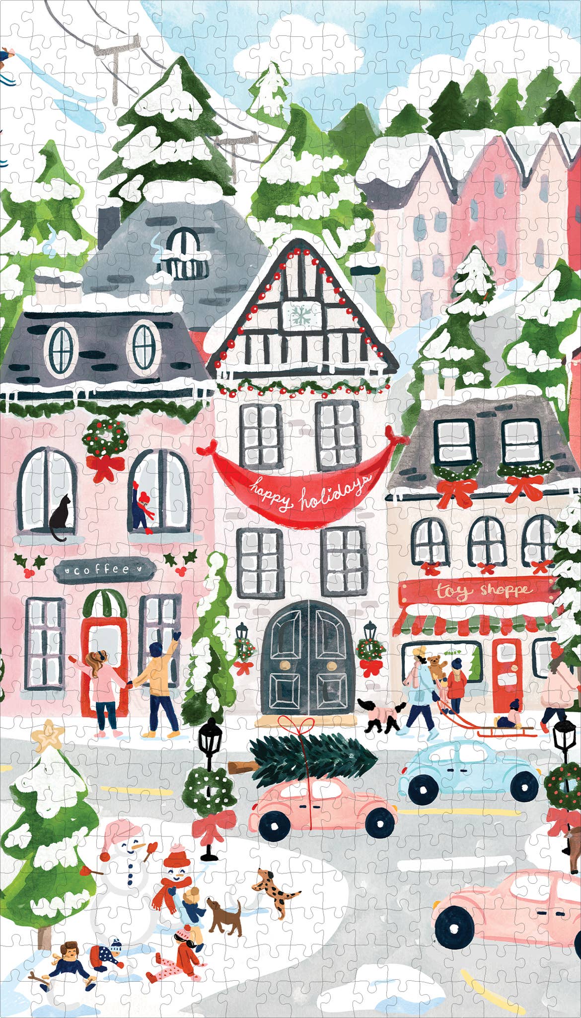 CHR1222 - Christmas Village Puzzle 600 pc