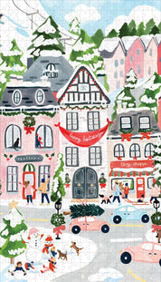 CHR1222 - Christmas Village Puzzle 600 pc