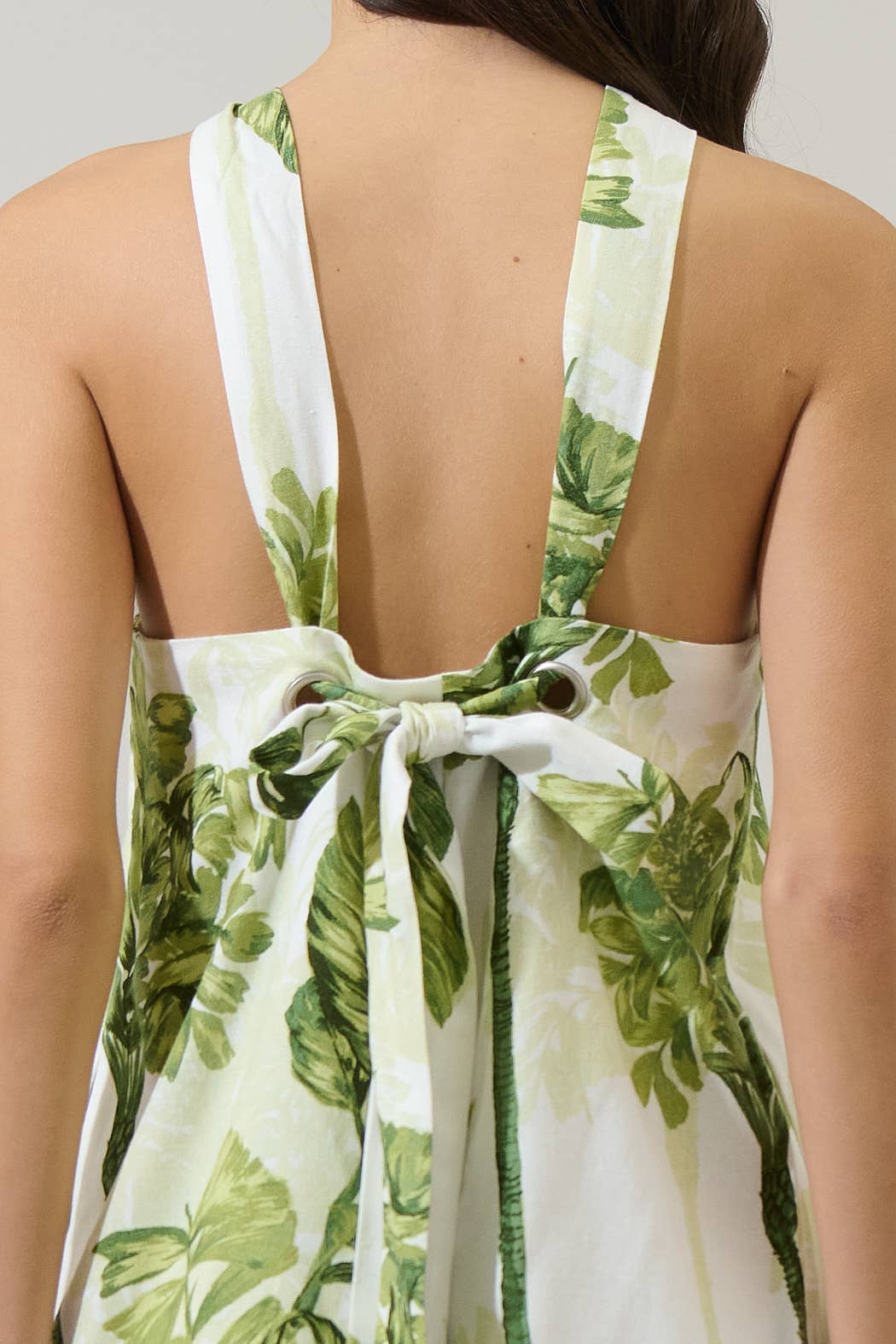 Palmet Tropical Amory Halter Mini Dress