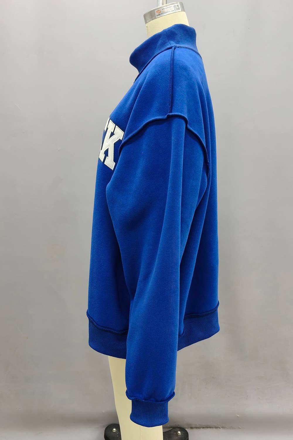 Blue Kentucky Embroidered Mockneck