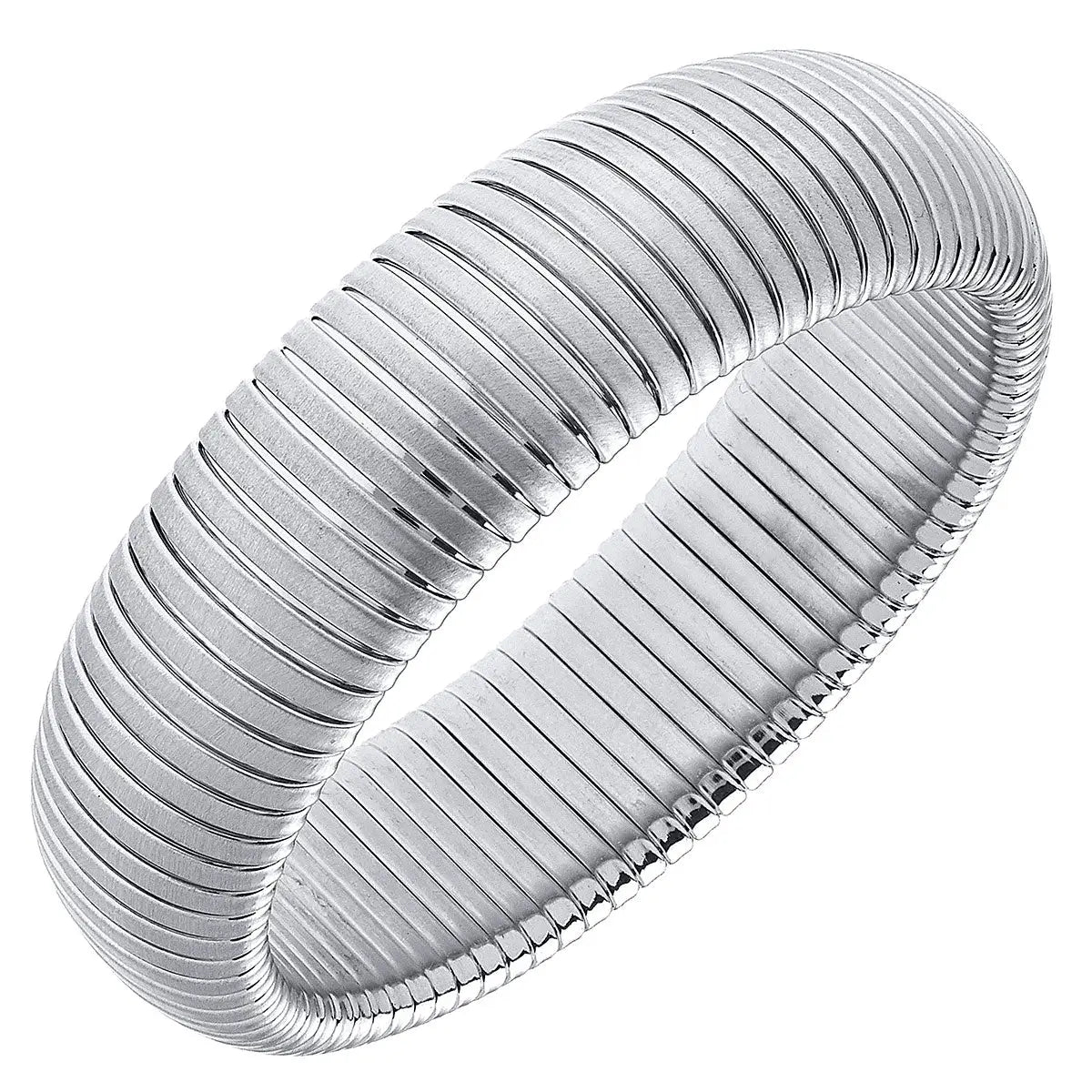 Silver Statement Florence Watchband Bangle