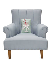 Gingham Bow Martini Glass Hook Pillow