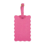 Pink Lizard Scallop Luggage Tag