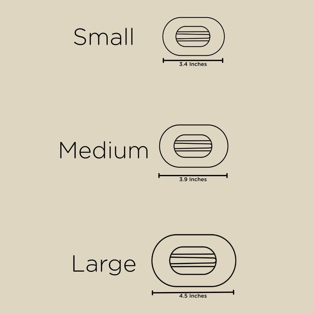 Candy Cane Med. Round Flat Clip