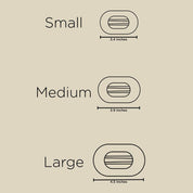 Candy Cane Med. Round Flat Clip