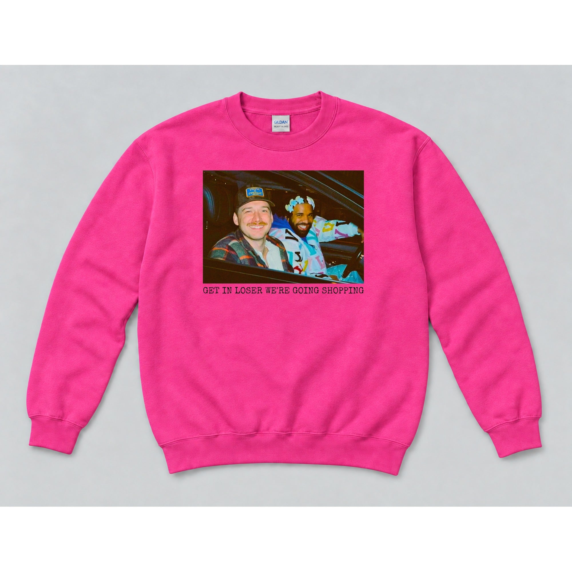 Crewneck Hot Pink mockup