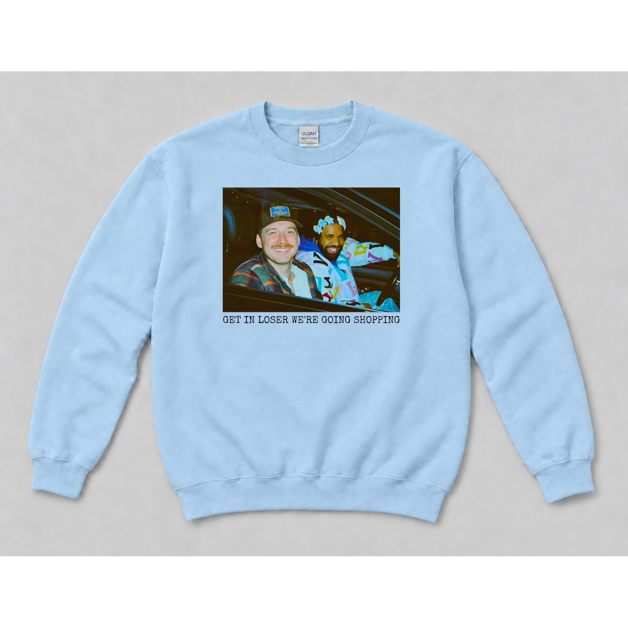 Crewneck Light Blue mockup