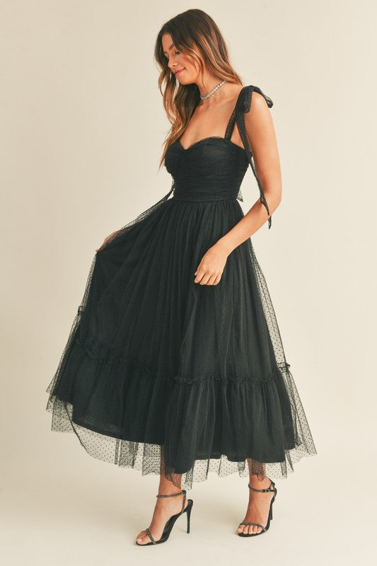 Black Tiered Maxi